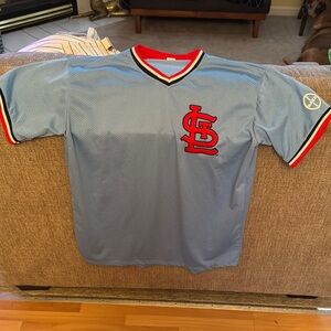Men’s Vintage Size XL Blue St. Louis Cardinals Baseball Jersey